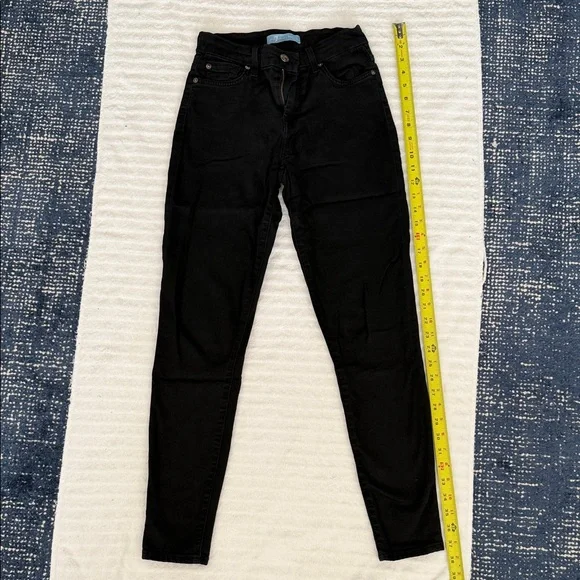7 For All Mankind Black Women's Skinny Jeans - Picture 1 of 3
